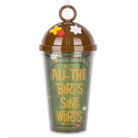 Disney Parks Enchanted Tiki Room Bird Tumbler Cup & Straw New 7.75" Tall - Picture 1 of 7